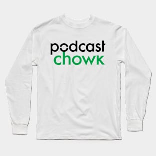 Podcast Chowk Text Logo Long Sleeve T-Shirt